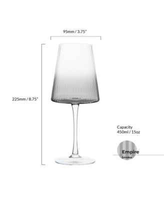 Empire Wine Glasses Smoke, Set of 2
