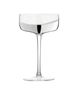Wave Champagne Coupes, Set of 2