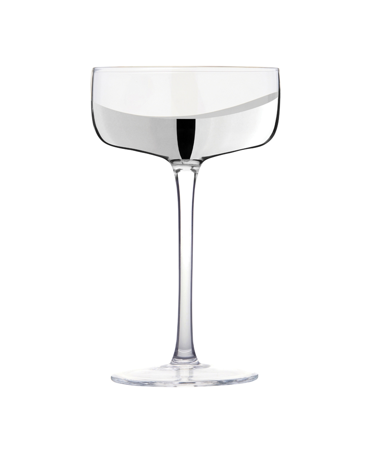 Anton Studio Designs Wave Champagne Coupes, Set Of 2 In Silver