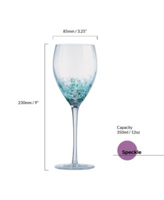 Speckle Wine Glasses, Set of 4