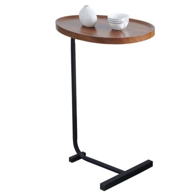 Streamdale Brown Cshaped Side Table, Small Sofa Table For Living Room