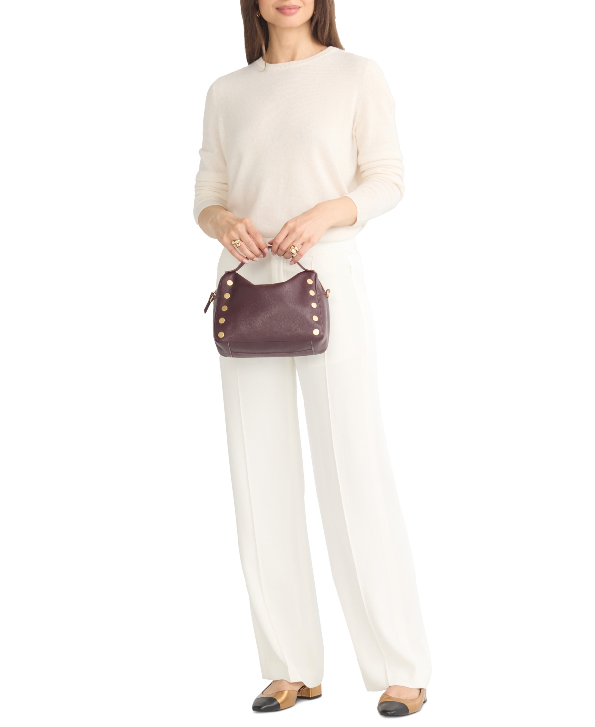 Hammitt Evan Small Leather Crossbody Bag In Rustcopper