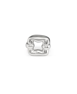 Square Shaped Metal Alloy Ring