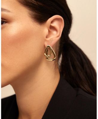 Metal Clad Hoop Earring