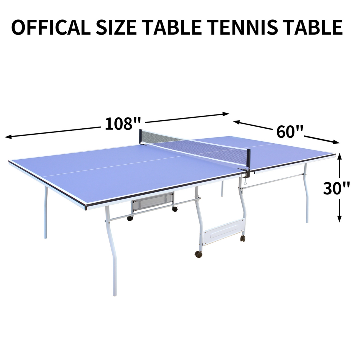 Streamdale Furniture Tournament-Ready Table Tennis Table with Easy Storage and Solo Play Mode