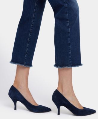 Women's Marilyn Straight Ankle Frayed Hem Jeans