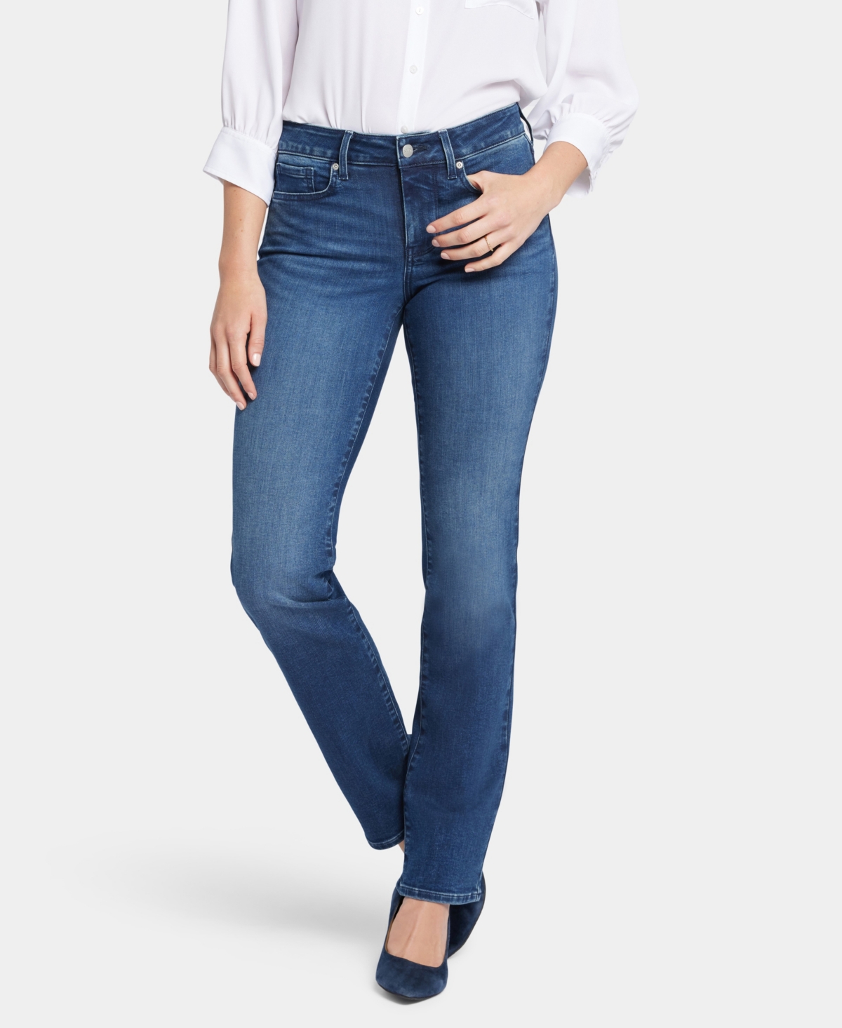 Nydj Marilyn High Waist Straight Leg Jeans In Province