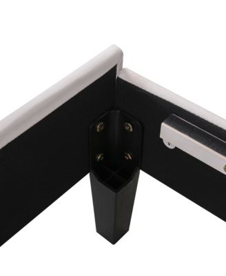 Streamdale Velvet Flower Platform Bed, Queen