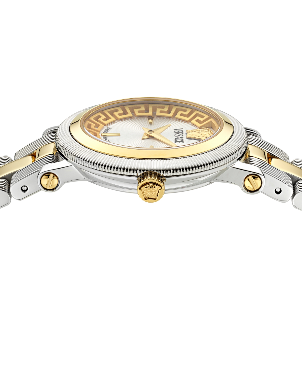Versace Women's Swiss Greca Flourish Two-Tone Stainless Steel Bracelet Watch 28mm