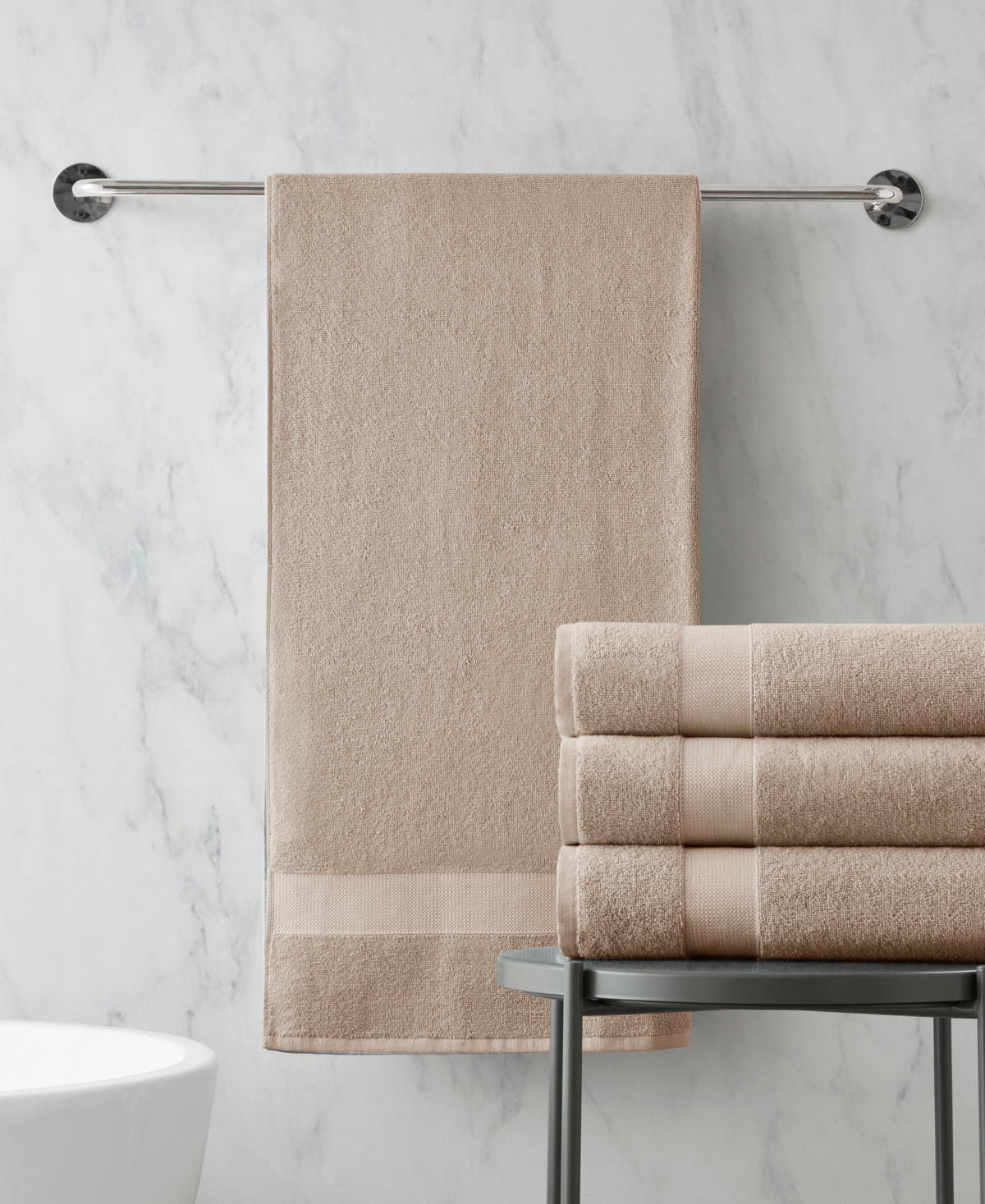 510 Design Premium Turkish Cotton Plush 4-pc. Bath Towel Set In Beige