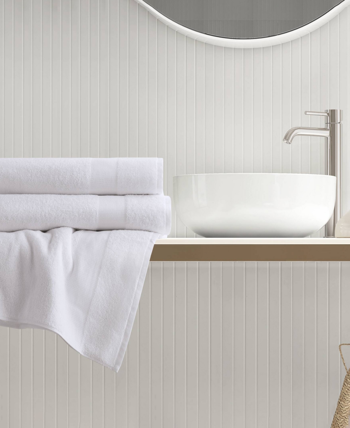 510 Design Premium Turkish Cotton Plush 2-pc. Bath Towel Set In White