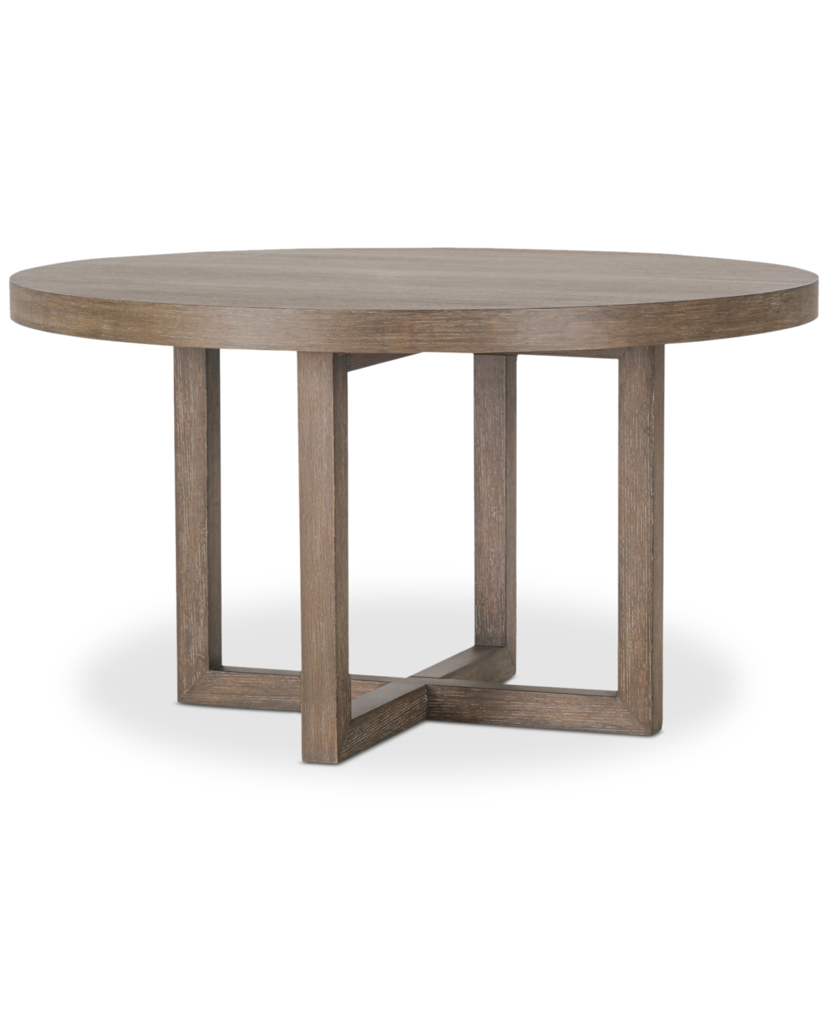 Macy's Portmore Round Dining Table, Created For  In Brown