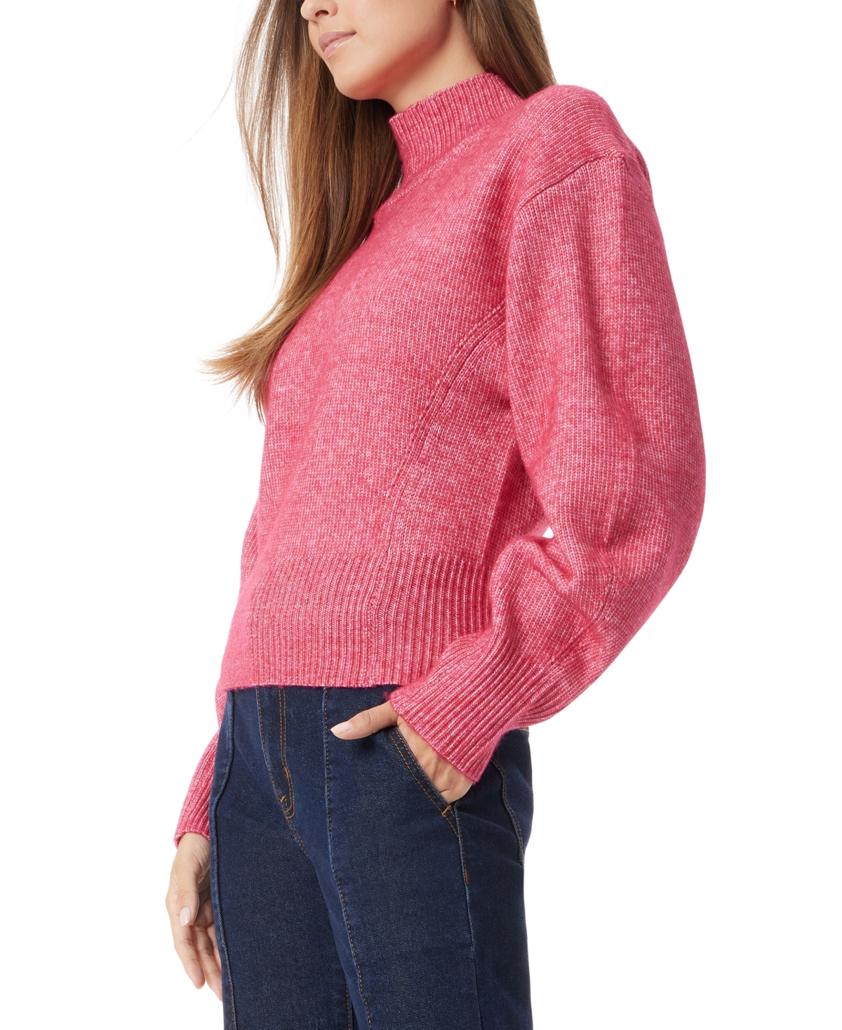 Shop Sam Edelman Women's Lyric Bow-back Wide-hem Sweater In Cerise