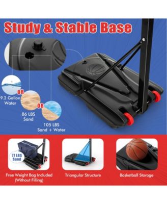 Adjustable Basketball Hoop (5-10 Feet) for Indoor and Outdoor Play