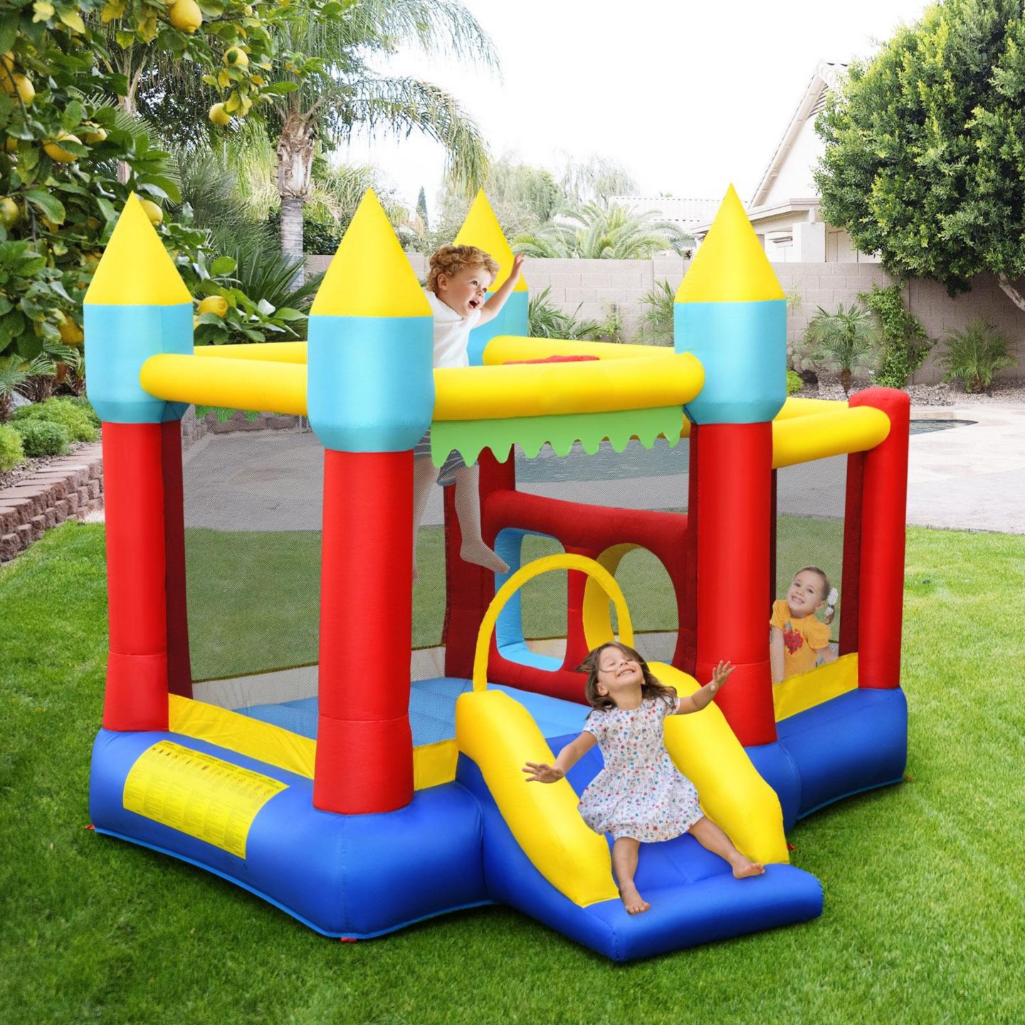 Детская игрушка GOUUN Inflatable Bounce Slide Jumping Castle Without Blower — фото 6