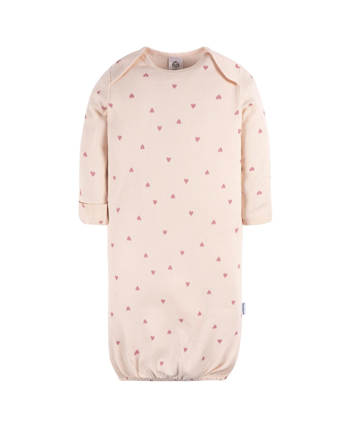 Детские Gerber Baby Girls Gowns with Mitten Cuffs, 4-Pack — фото 6