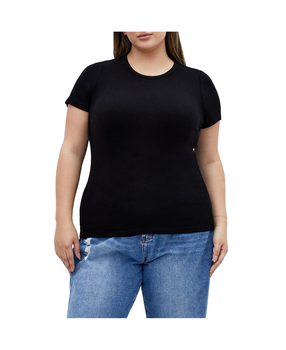 Women's Blaire Rib Top - Black