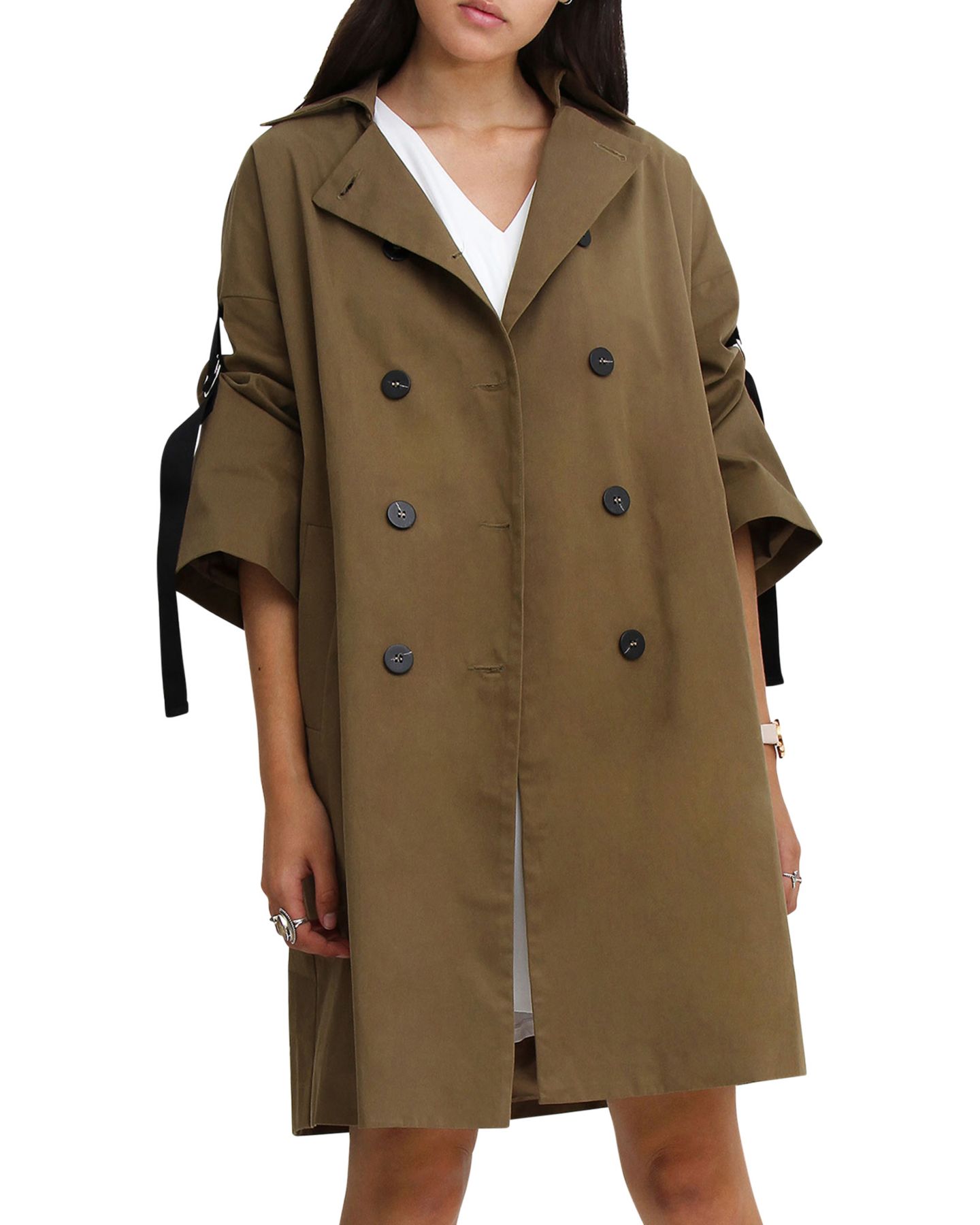 Женское пальто Belle & Bloom Russian Romance Oversized Trench, цвет: Коричневый — фото 1