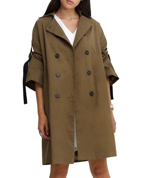 Женские куртки Belle & Bloom Belle and Bloom Russian Romance Oversized Trench Coat