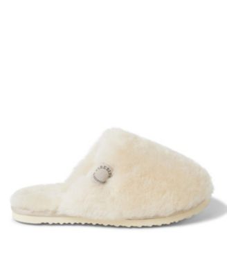 Women's Shelly Beach Genuine Shearling Fuzzy Scuff Slipper