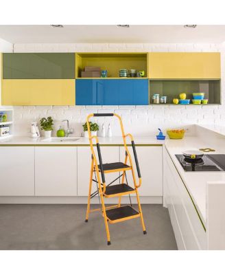 3 Step Ladder Portable Lightweight Step Stool