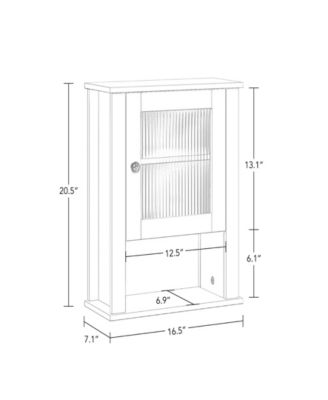 Prescott Single Door Wall Cabinet
