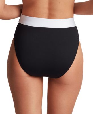 Women's Banded High-Waist Bikini Bottoms 