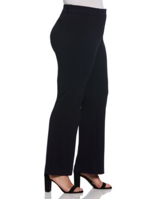 Plus Size Stretch Crepe Classic Fit Pants