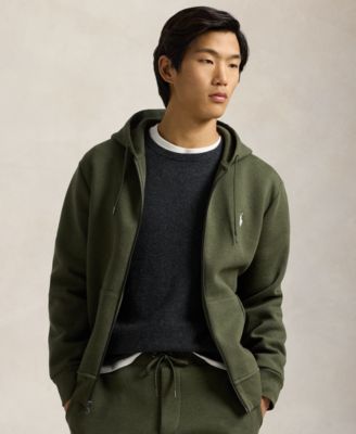 Polo Ralph store Lauren Double-Knit Full-Zip Hoodie Color Company Olive