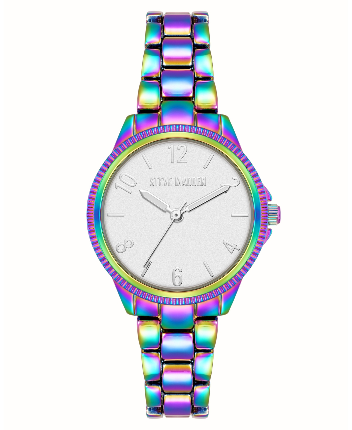 Women's Everyday Rainbow Alloy Metal Bracelet Watch, 30mm - Rainbow