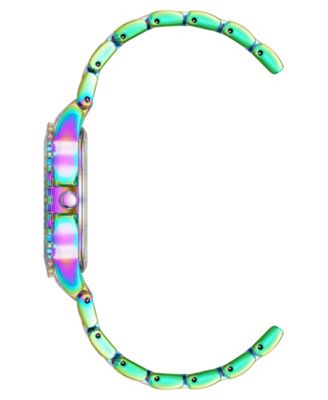 Steve Madden Women's Essential Black and Rainbow Alloy Metal