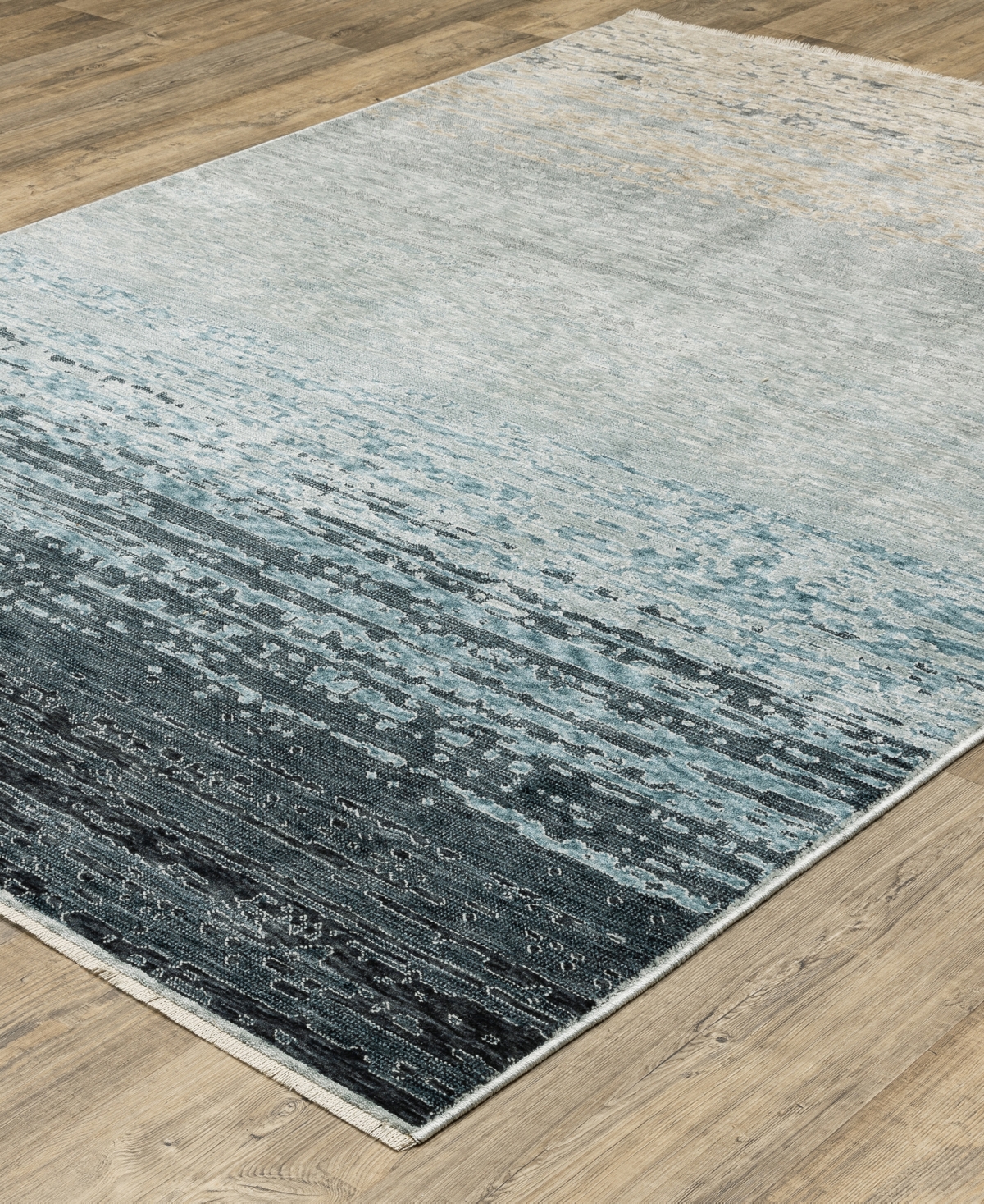 Oriental Weavers Echo Ech09 3'3"x5' Area Rug In Blue