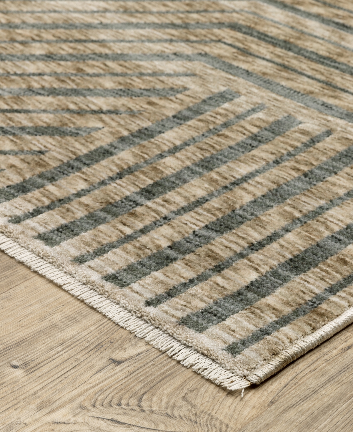Oriental Weavers Echo Ech01 3'3"x5' Area Rug In Beige