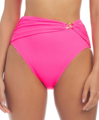 Bleu by Rod Beattie - Women's Ring Hardware High-Waist Bikini Bottoms