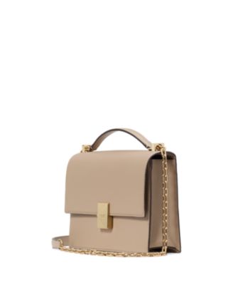 Deco Small Pebbled Leather Chain Shoulder Bag