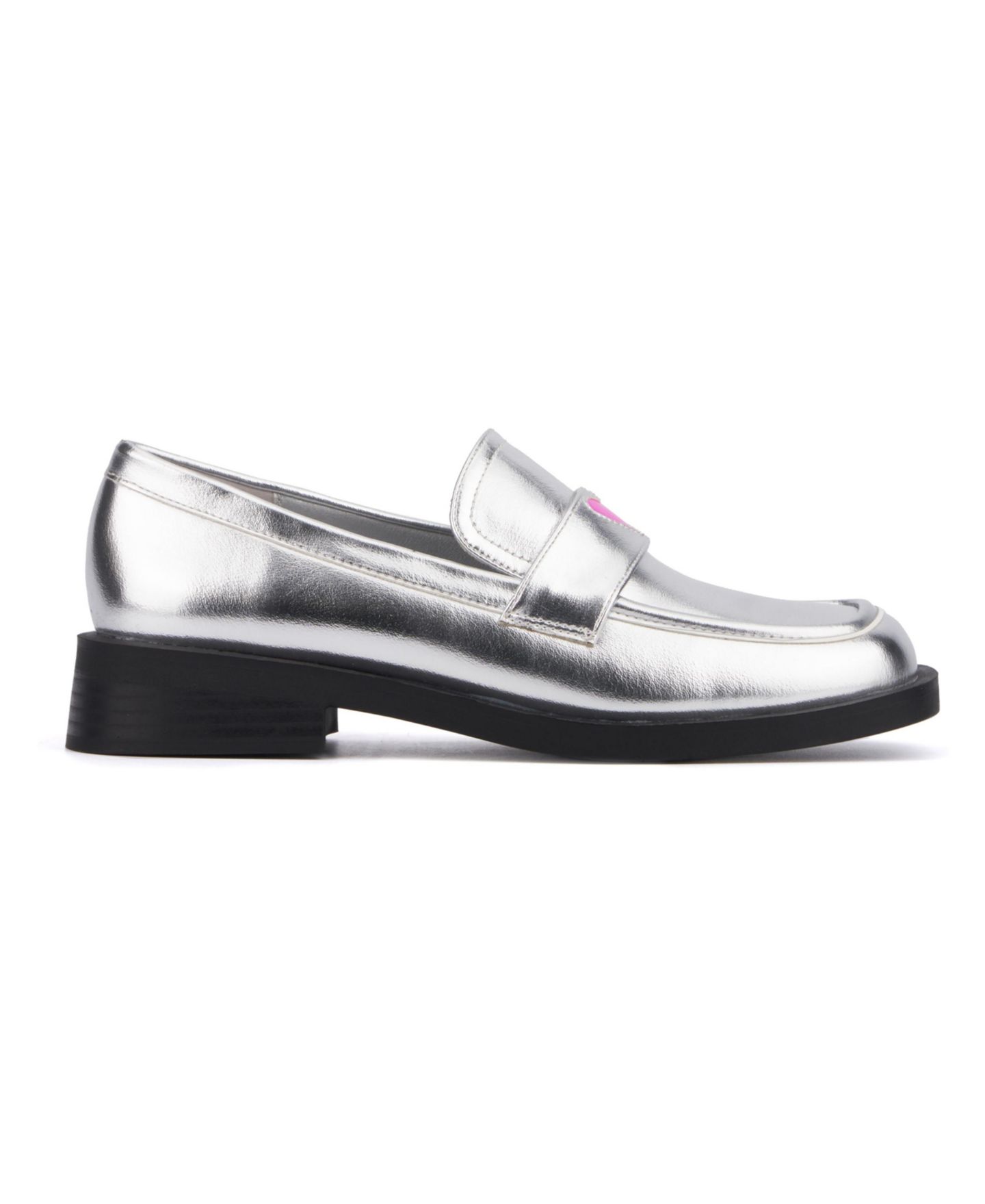 Женские туфли Olivia Miller Luminaries Casual Loafer, цвет: Серебряный — фото 4