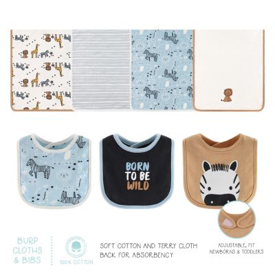 Baby Boys Newborn Layette Gift Set Boys, Blue Safari, 30 Essential Pieces