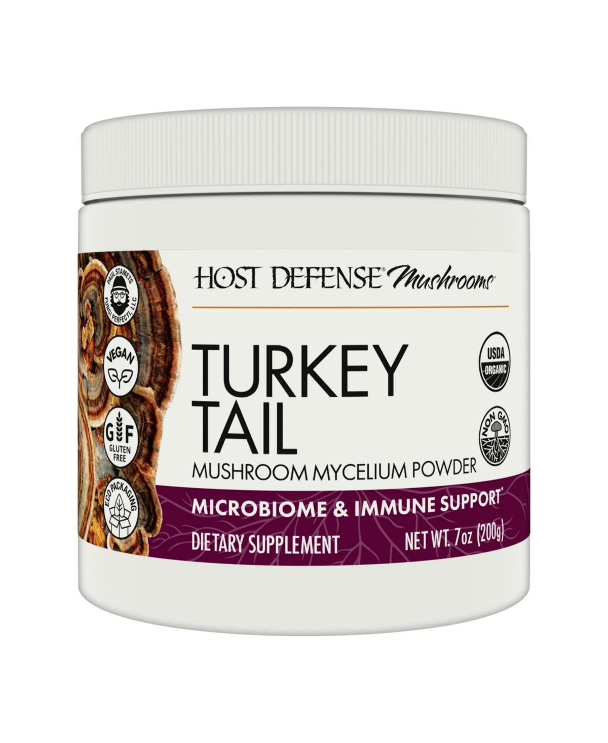 Turkey Tail Mushroom Powder - Digestive Health & Immune Response Support Supplement - Mushroom Supplement for Gastrointestinal & Gut Micr