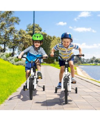 14 Inch Kids Bike with 2 Training Wheels for 3-5 Years Old