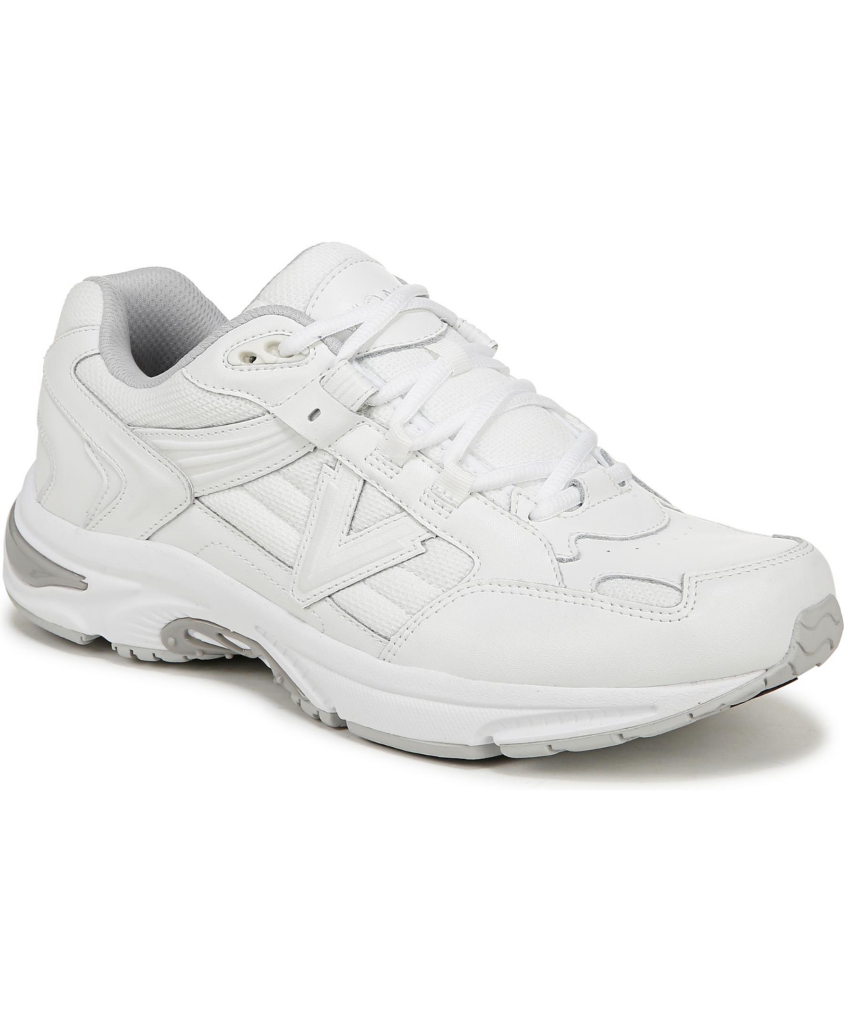 Vionic Mens 23Walk 2.0 Walking Shoes - White leather