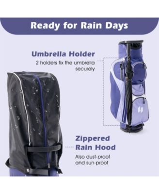 Women's Right Hand Complete Golf Club Set with Stand Bag and Rain Hood