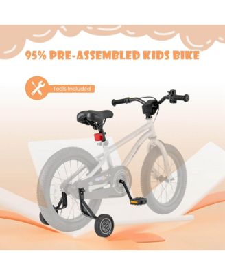 16-Inch Kid s Bike for 4-7 Years Old with Adjustable Saddle & Anti-slip Handlebar