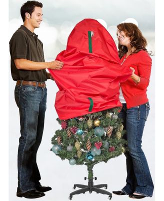 Upright Christmas Tree Storage Bag For Topiary and Holiday Tree up to 4 ft Tall
