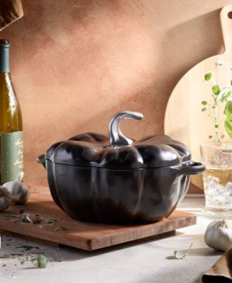 Enameled Cast Iron 3.5-Qt Pumpkin Dutch Oven