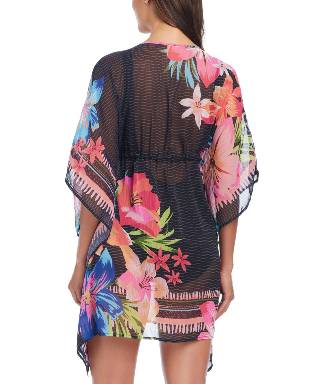 Bleu By Rod Beattie Plus Size Printed Sweet Escape Caftan Cover-up In Multi