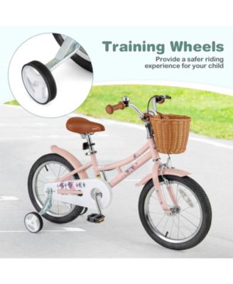 16-Inch Kids' Retro Bike with Adjustable Height and Basket for Ages 4-7