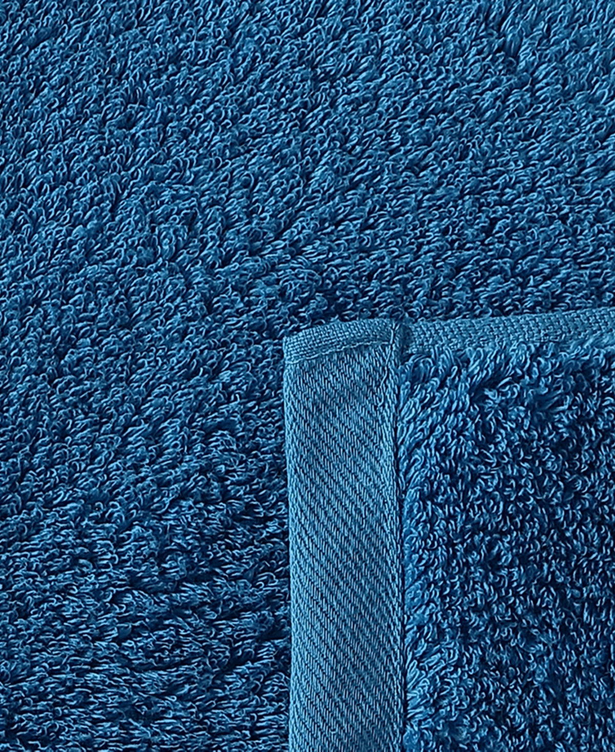 Uchino Super Absorbent Cotton Washcloth, 14" X 13" In Blue