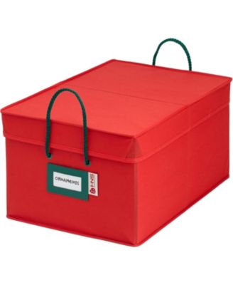 Under bed Christmas Ornament Storage Box with Dividers and 3 Trays - Fits up to 72- 3&amp;quot; Ornaments