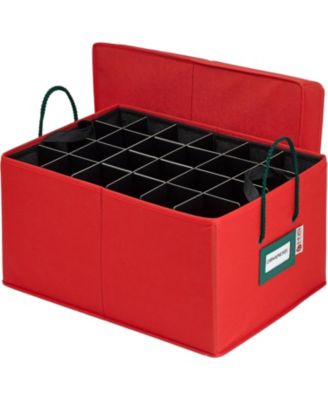 Under bed Christmas Ornament Storage Box with Dividers and 3 Trays - Fits up to 72- 3&amp;quot; Ornaments