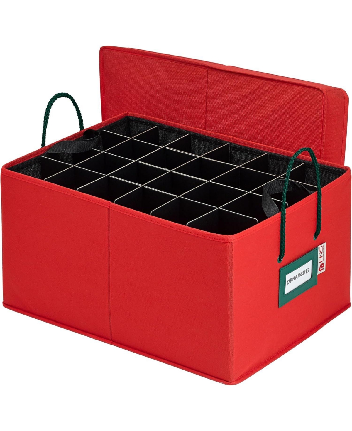 Florida Brands Under bed Christmas Ornament Storage Box with Dividers and 3 Trays - Fits up to 72- 3" Ornaments